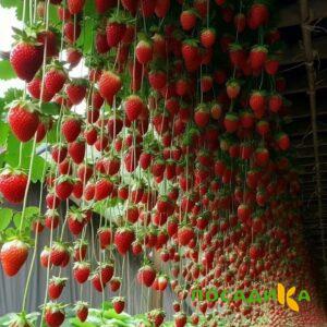 Клубника ампельная Анастасия купить по цене от 370р. в интернет-магазине «Посадика» с доставкой почтой в в Кисловодске и по всей России – [изображение №1].